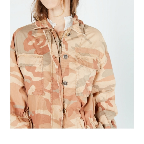 Free People Jackets & Blazers - Free People Lead the way cotton utility jacket